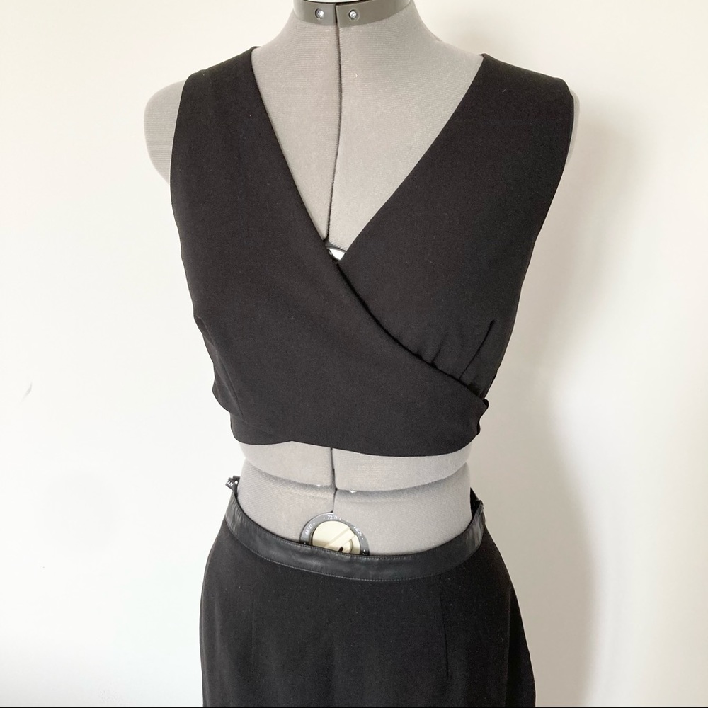 Morgan De Toi Wrap Top and High Low Skirt Set